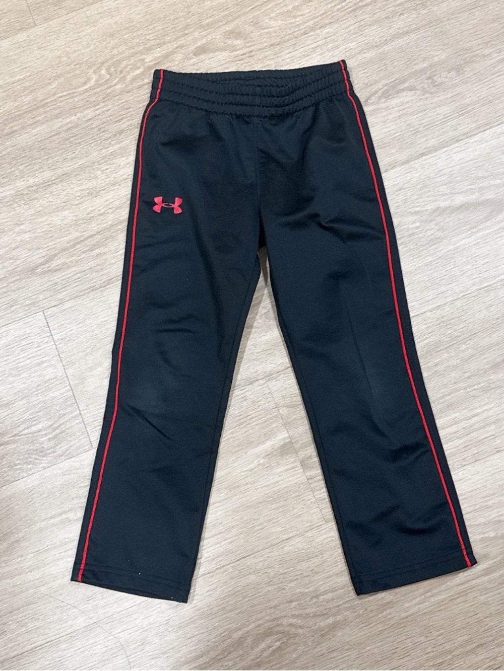 Under Armour Kids' Black Track andPants with Red Trim